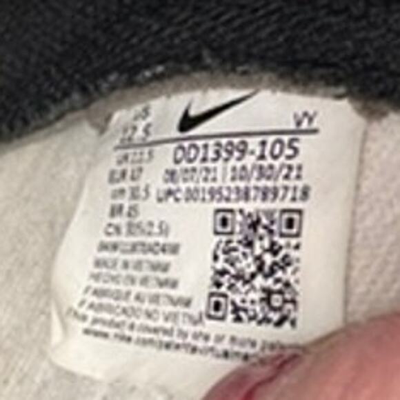 "NIKE" VINTAGE? Dunk High Mens Sneakers SZ 12.5 Street Wear Basketball NO LACES - Picture 13 of 16